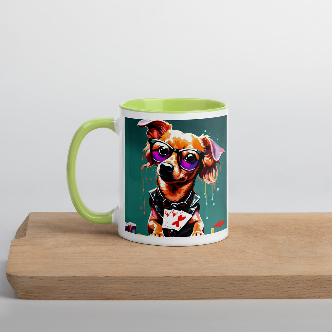 Chiweenie General- Mug with Color Inside v8