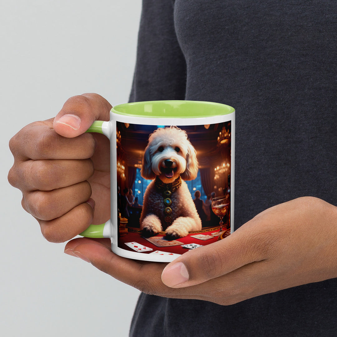 Goldendoodle- Mug with Color Inside v16