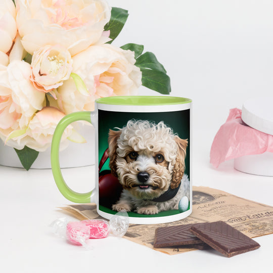 Maltipoo Golfer- Mug with Color Inside v3