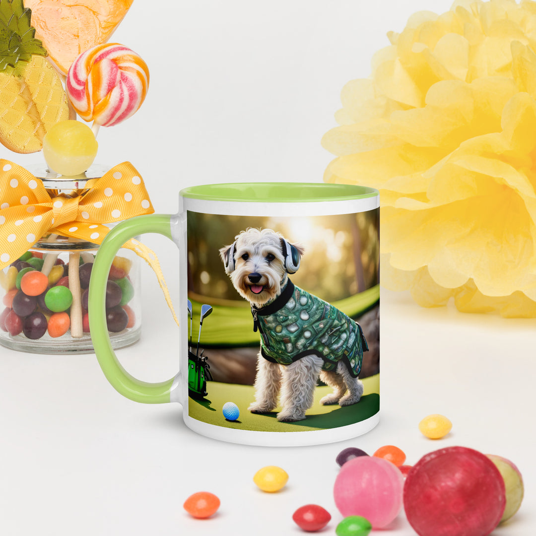 Schnoodle Golfer- Mug with Color Inside v5