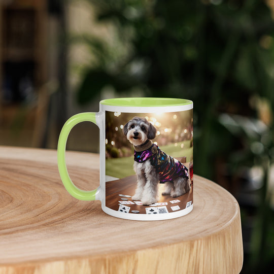 Schnoodle Golfer- Mug with Color Inside v12