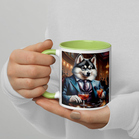 Pomsky General- Mug with Color Inside v8