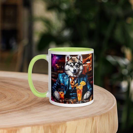 Pomsky General- Mug with Color Inside v13