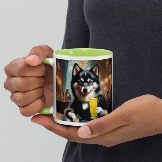 Pomsky General- Mug with Color Inside v14