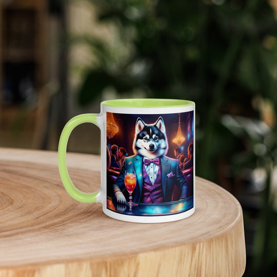 Pomsky General- Mug with Color Inside v12