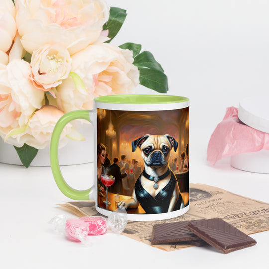 Puggle General- Mug with Color Inside v19