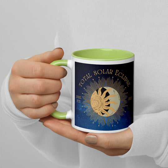 Golden Retriever Eclipse- Mug with Color Inside v2