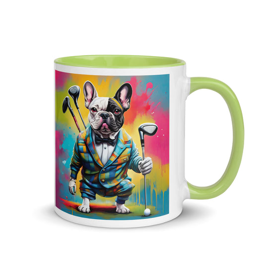 Mug with Color Inside-French Bulldog V2