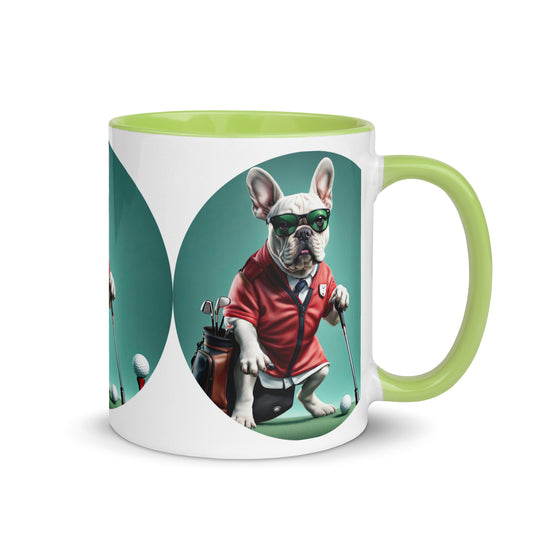 Mug with Color Inside-French Bulldog V4