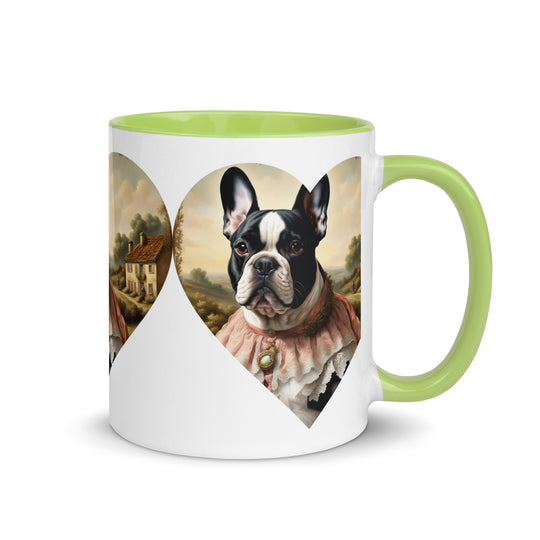 Mug with Color Inside-French Bulldog V6