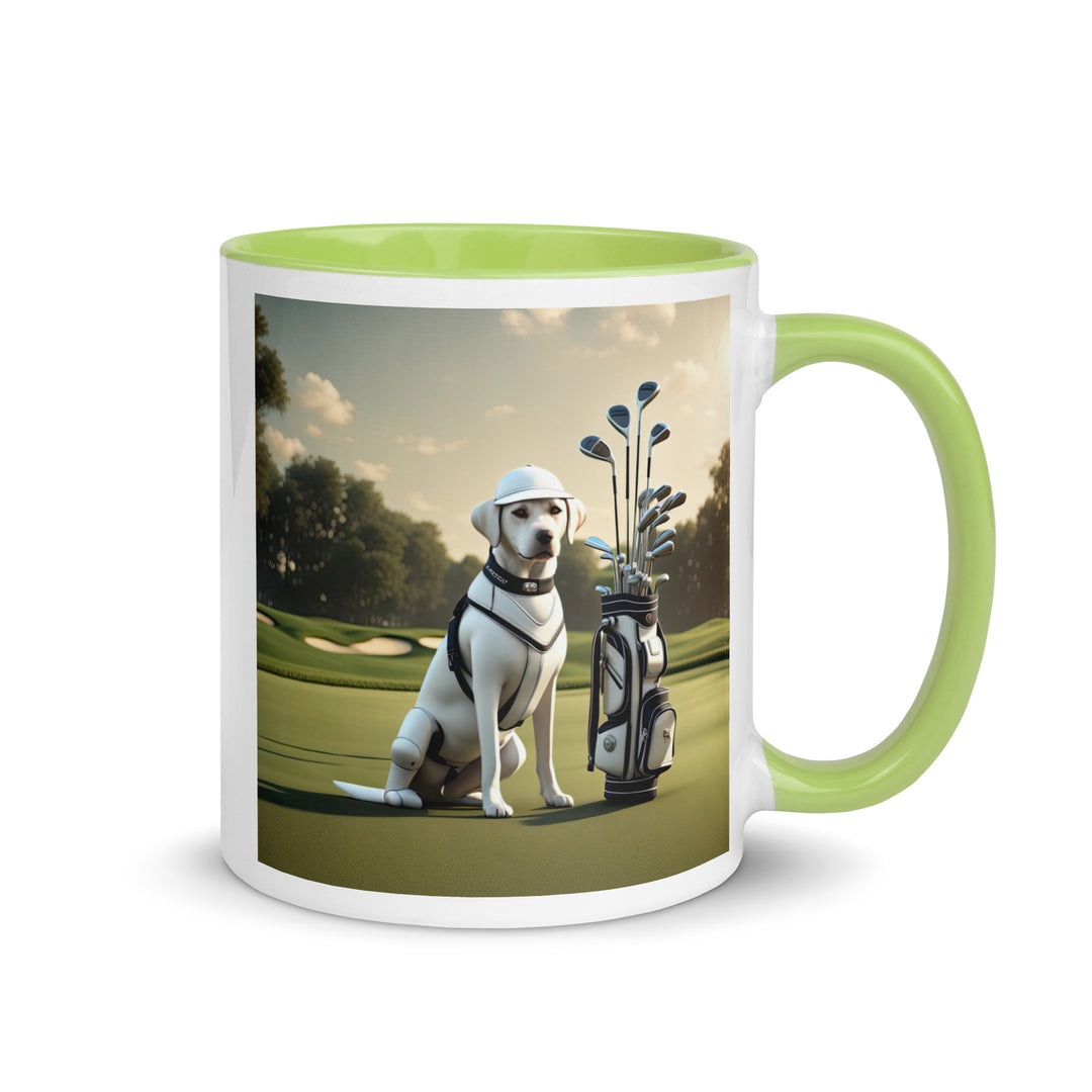 Mug with Color Inside-Labrador Retriever Golfer V5