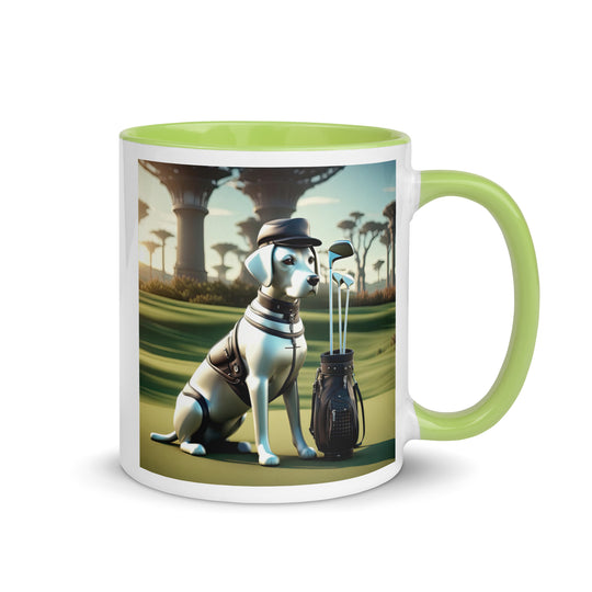 Mug with Color Inside-Labrador Retriever Golfer V11