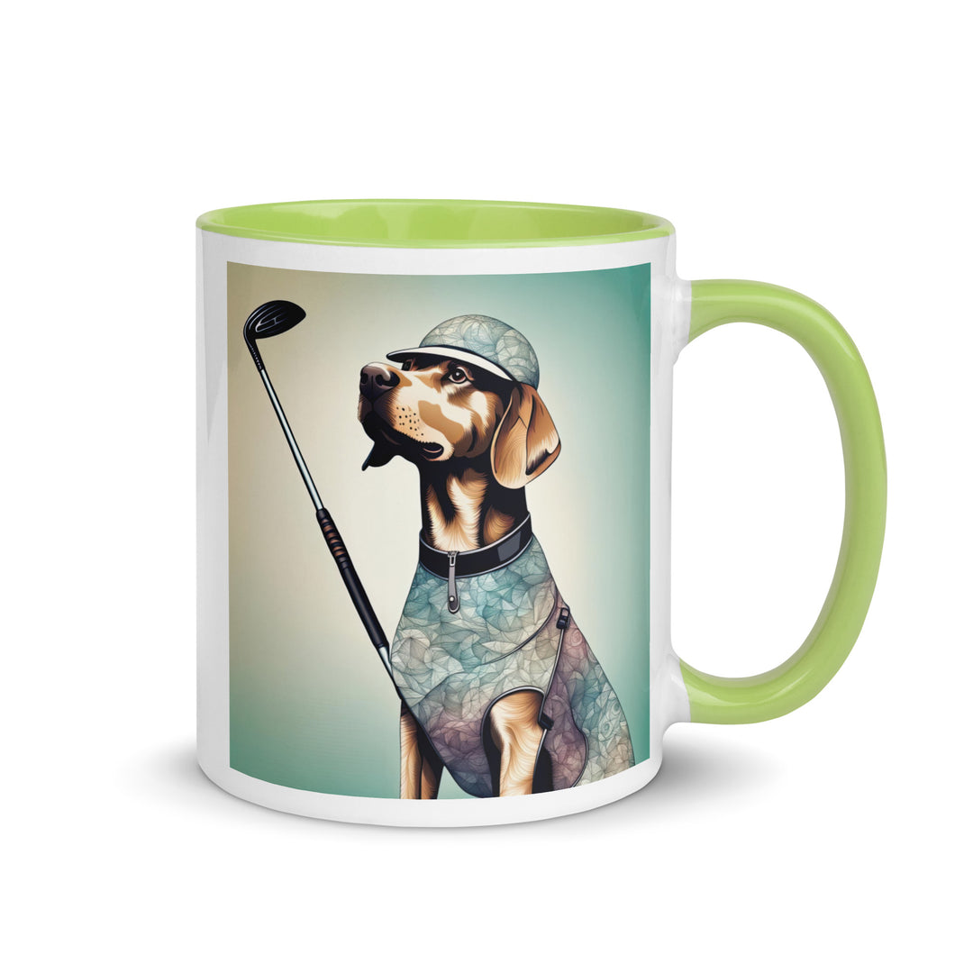 Mug with Color Inside-Labrador Retriever Golfer Labrador Retriever Golfer V18