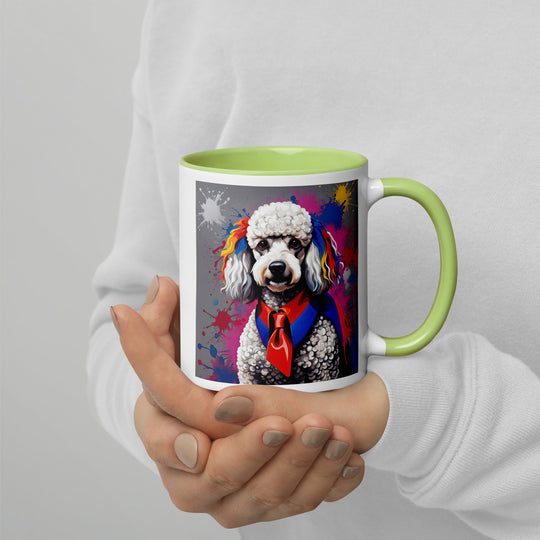Poodle- Mug with Color Inside v4
