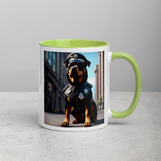 Rottweiler- Mug with Color Inside v3