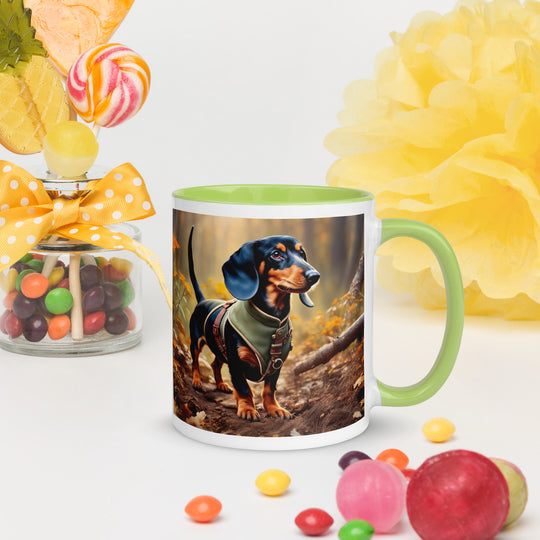 Dachshund- Mug with Color Inside v3