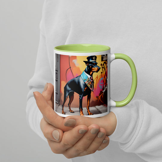 Doberman Pinscher- Mug with Color Inside