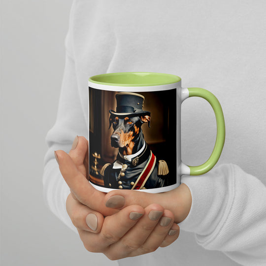 Doberman Pinscher- Mug with Color Inside v2