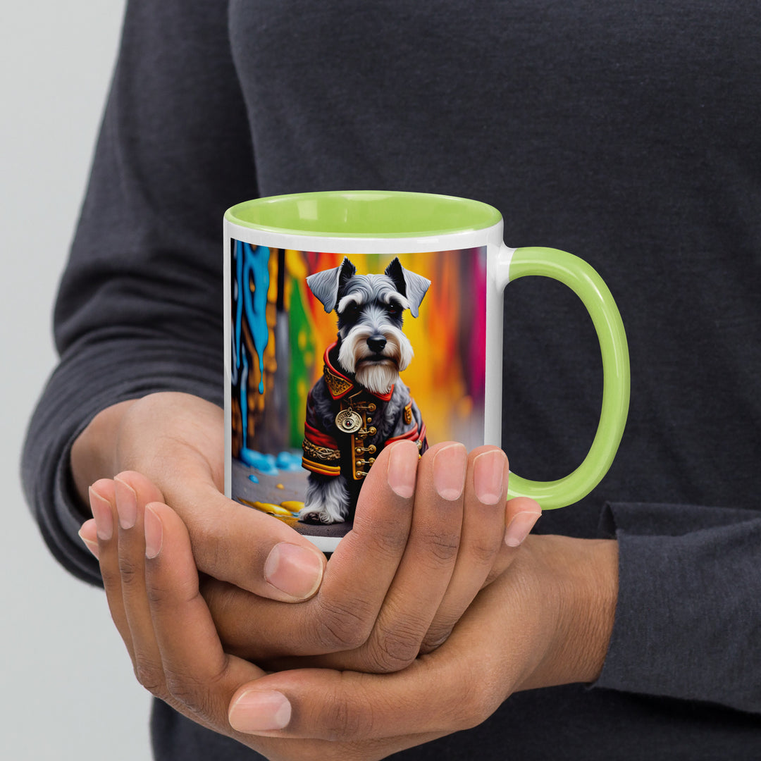 Miniature Schnauzer- Mug with Color Inside v2