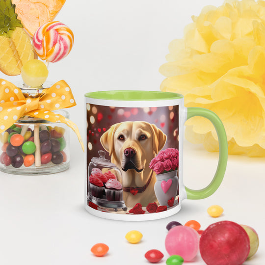 Labrador Retriever Romantic- Mug with Color Inside v2