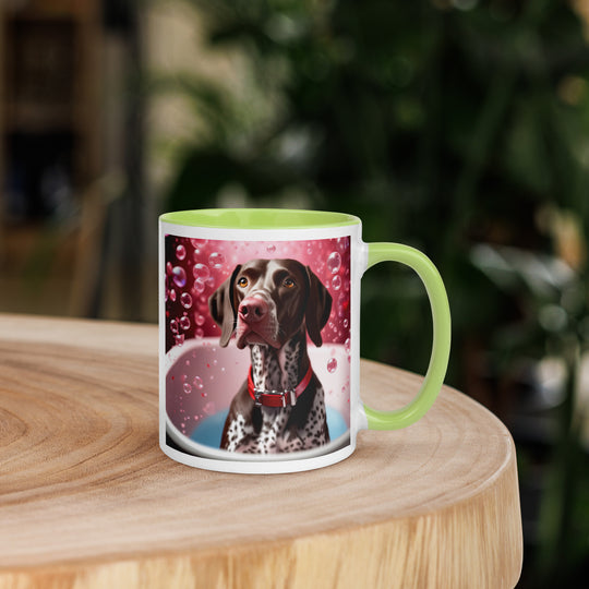 German Shorthaired Pointer Romantic- Mug with Color Inside v2