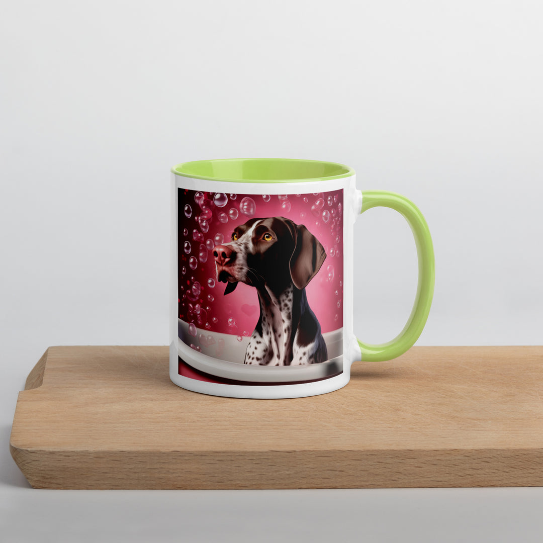 German Shorthaired Pointer Romantic- Mug with Color Inside v3