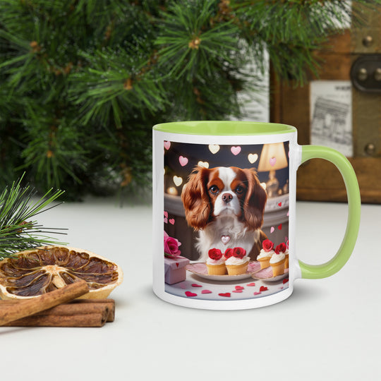 Cavalier King Charles Spaniel Romantic- Mug with Color Inside