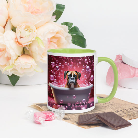 Boxer Romantic- Mug with Color Inside