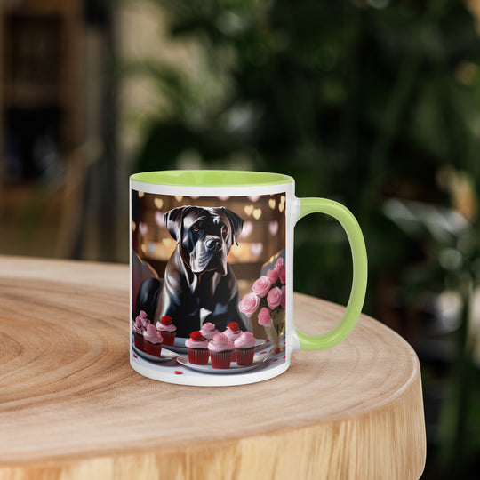 Cane Corso Romantic- Mug with Color Inside v2