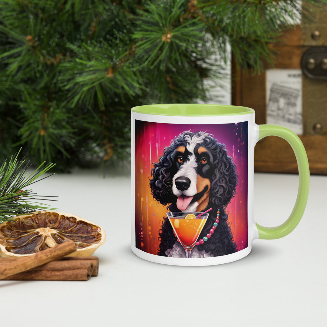 Bernedoodle General- Mug with Color Inside v6