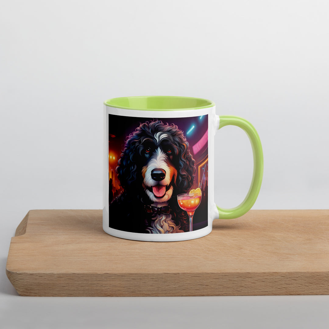 Bernedoodle General- Mug with Color Inside v12