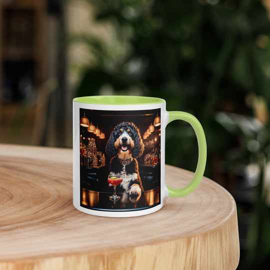 Bernedoodle General- Mug with Color Inside v15