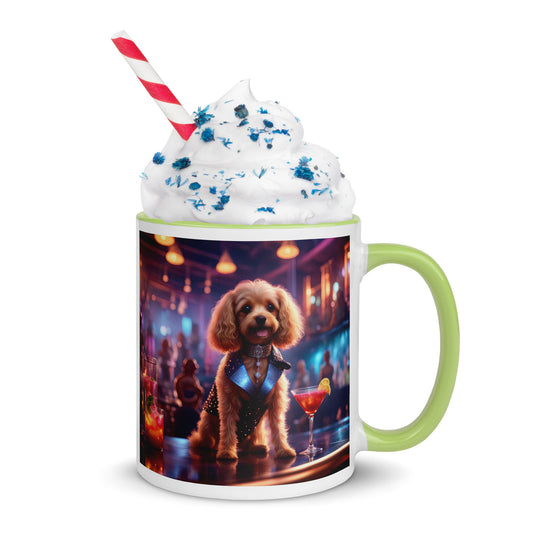 Cavapoo General- Mug with Color Inside v7