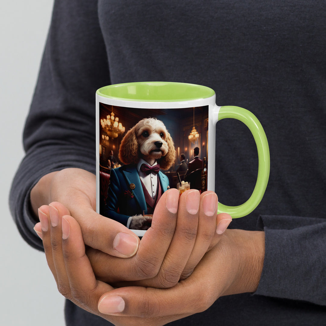 Cavapoo General- Mug with Color Inside v10