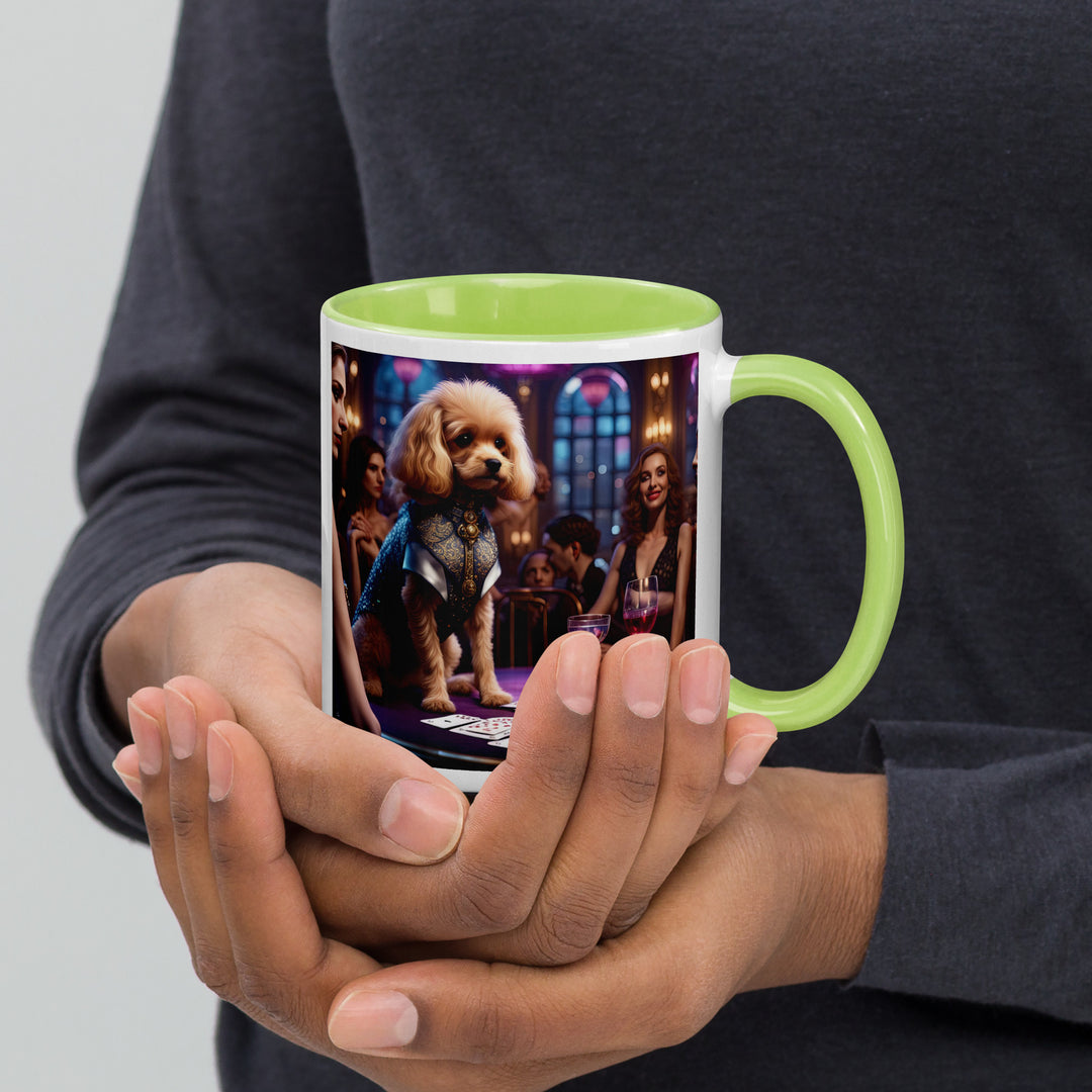 Cavapoo General- Mug with Color Inside v13