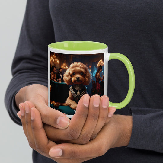 Cavapoo General- Mug with Color Inside v15