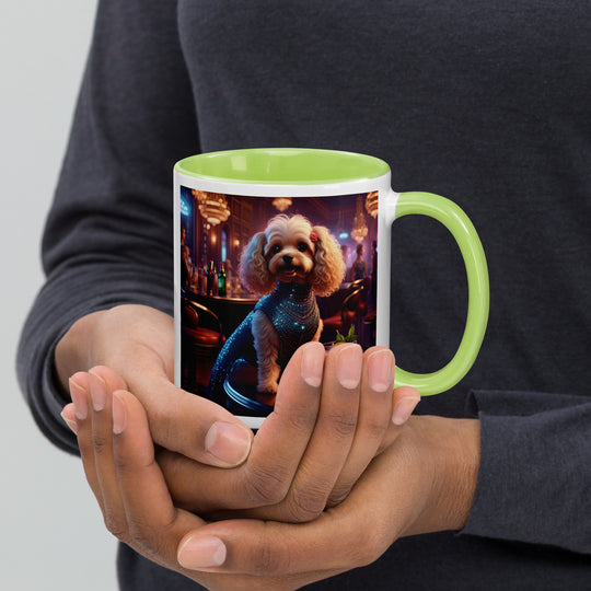 Cavapoo General- Mug with Color Inside v22