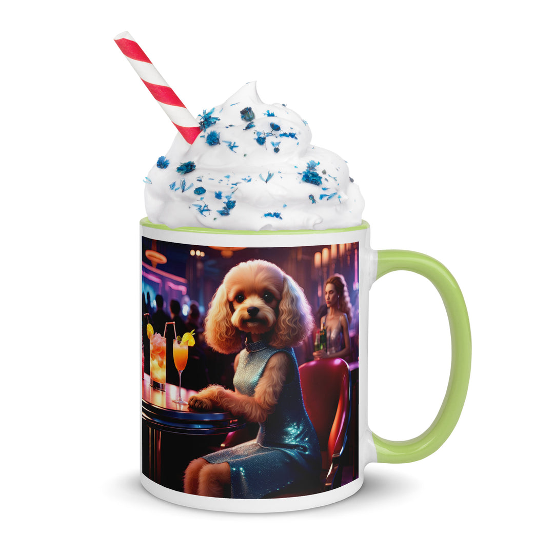 Cavapoo General- Mug with Color Inside v24