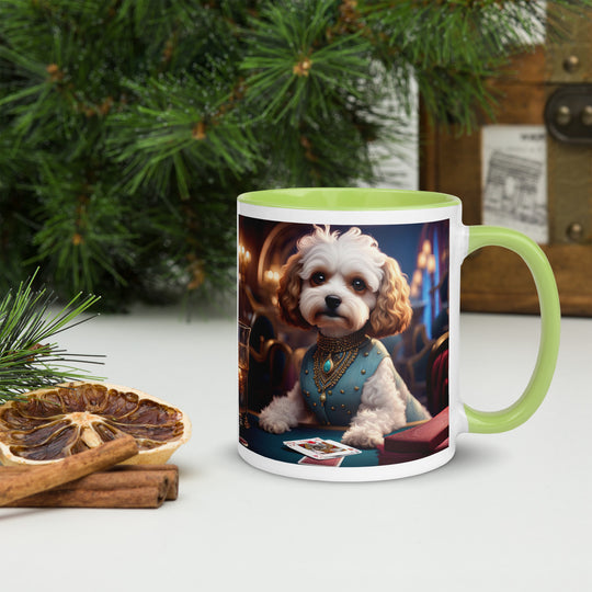 Cavapoo General- Mug with Color Inside v26