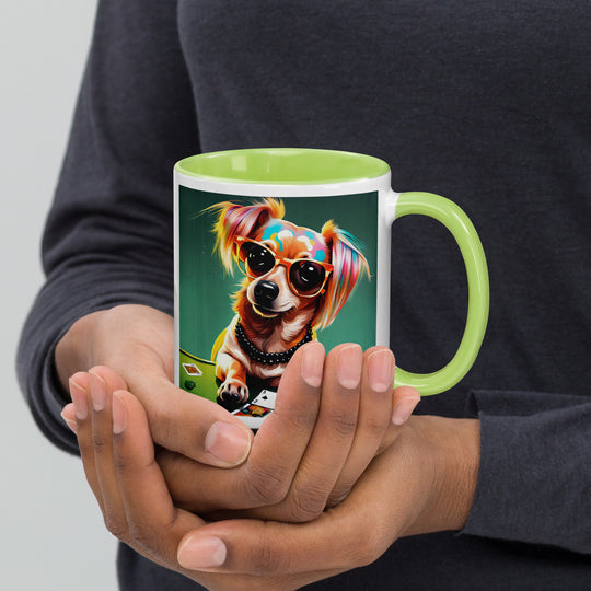 Chiweenie General- Mug with Color Inside v7