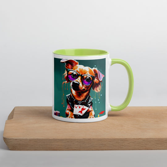 Chiweenie General- Mug with Color Inside v8