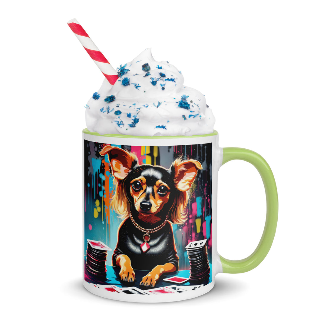 Chiweenie General- Mug with Color Inside v9