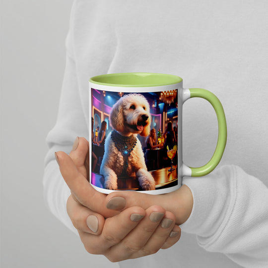 Goldendoodle- Mug with Color Inside v9