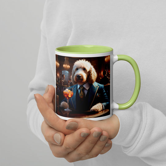 Goldendoodle- Mug with Color Inside v11