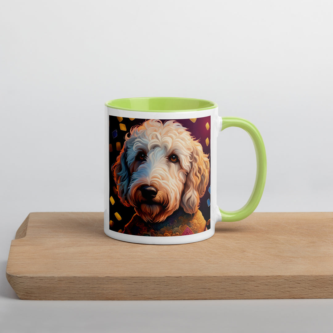 Goldendoodle- Mug with Color Inside v12