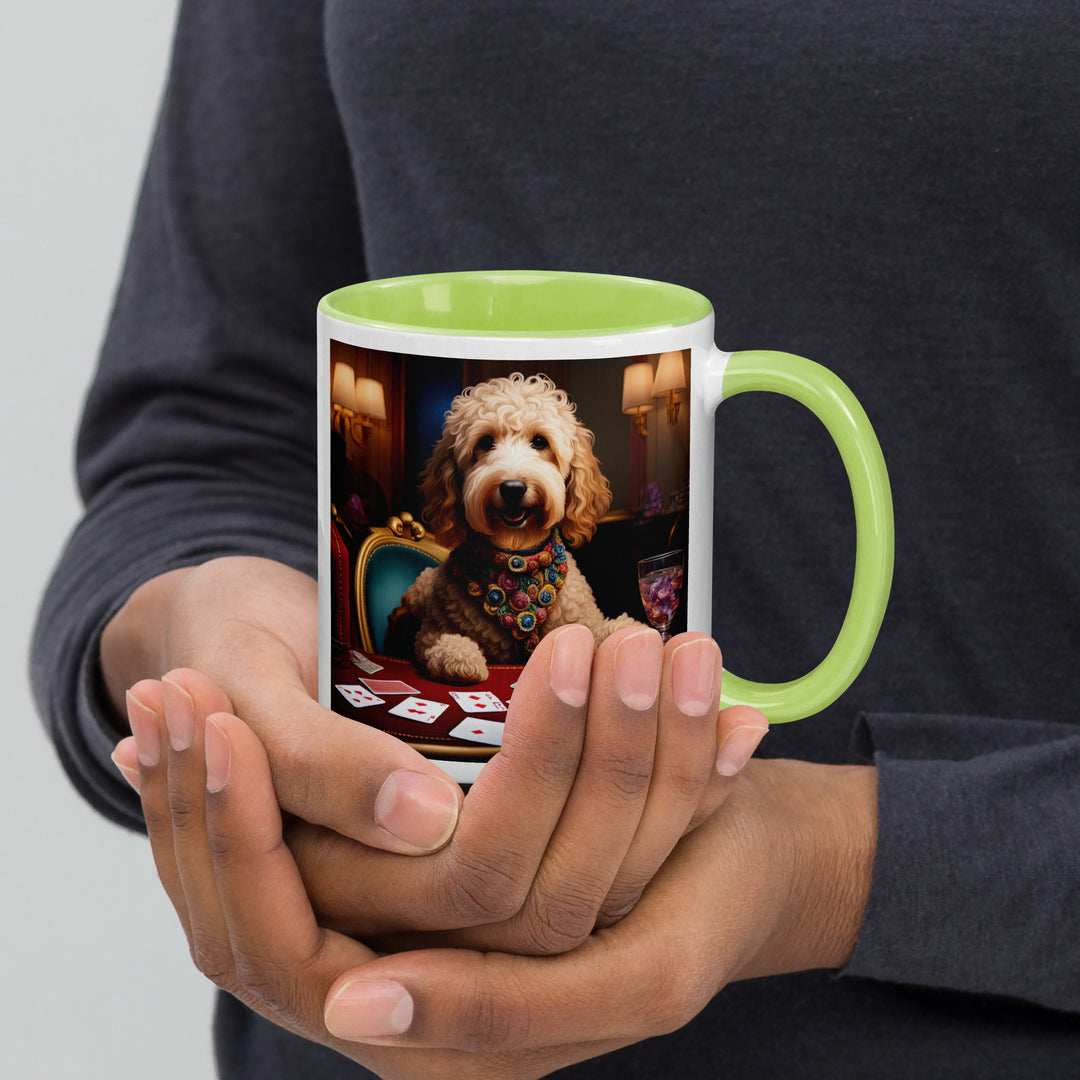 Goldendoodle- Mug with Color Inside v21