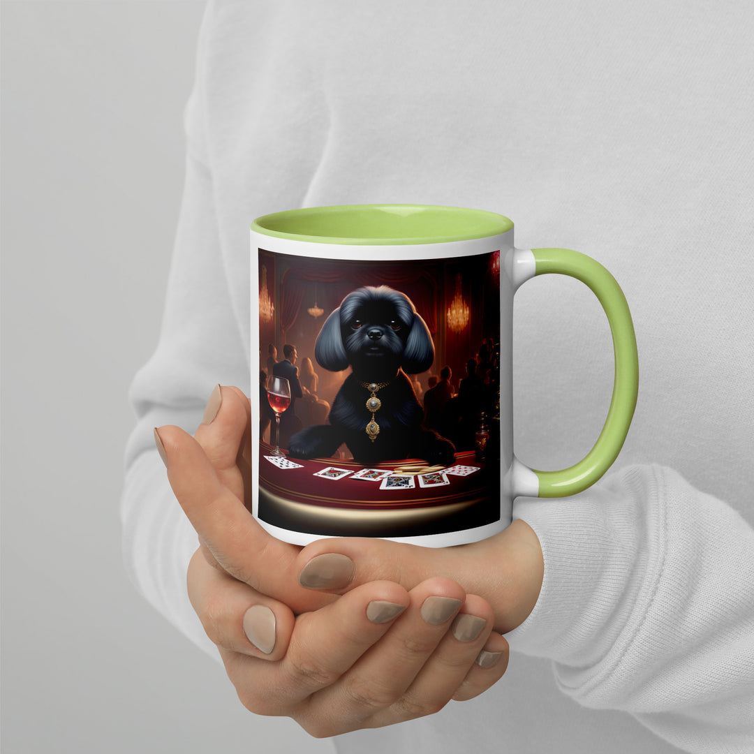 Pugapoo General- Mug with Color Inside v5