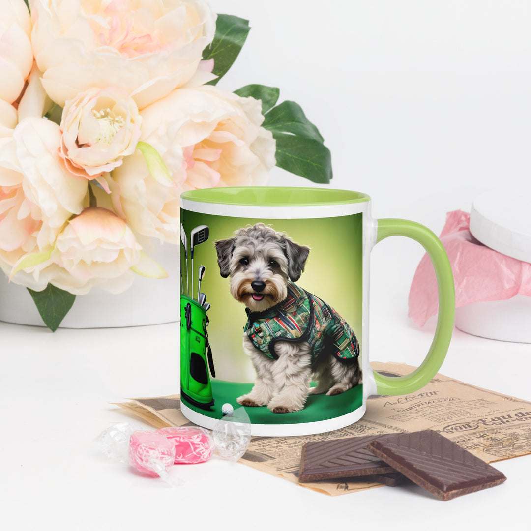 Schnoodle Golfer- Mug with Color Inside