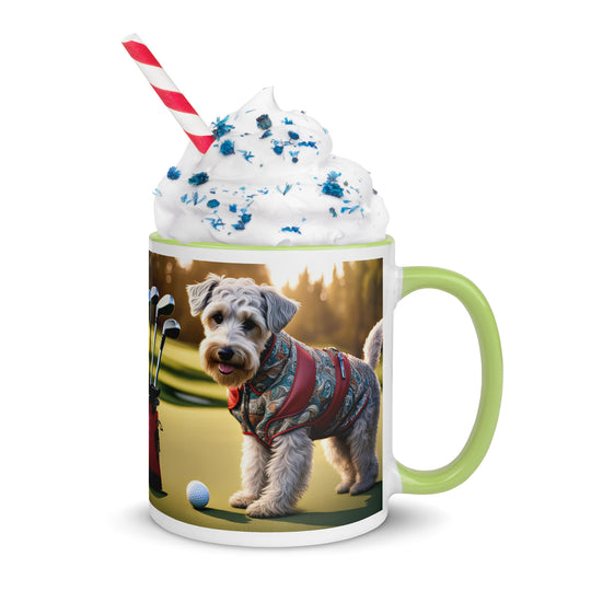 Schnoodle Golfer- Mug with Color Inside v10