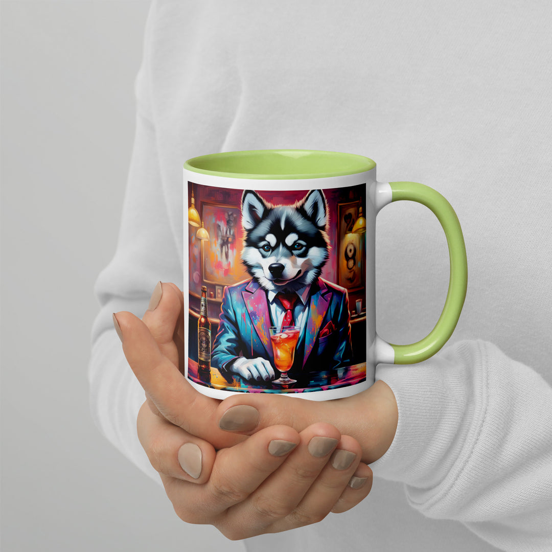 Pomsky General- Mug with Color Inside v4